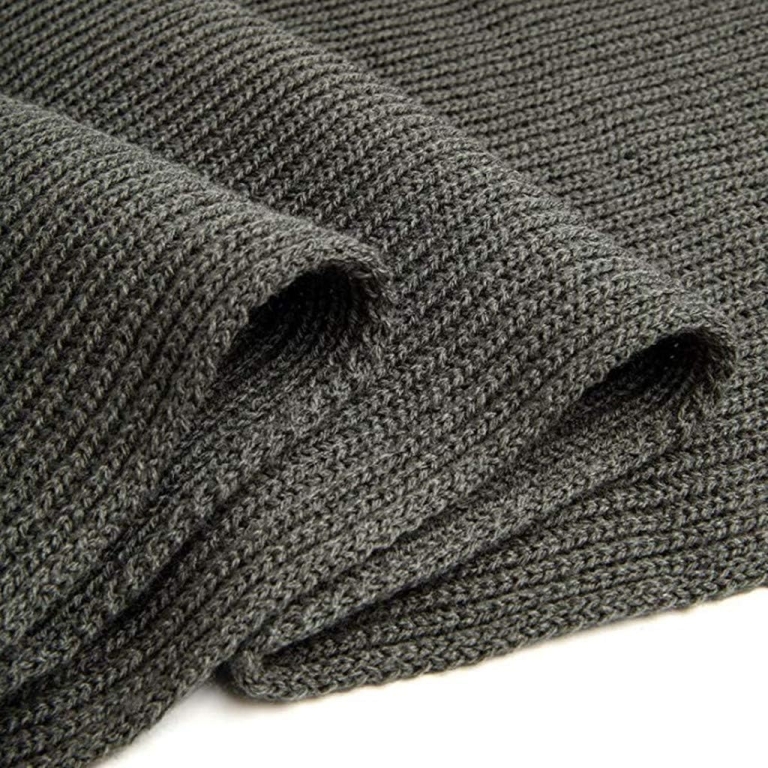 EONPOW Warm Autumn and Winter Scarf, Unisex Pure Color Winter Neck Warm Knitting Yarn Scarf - Image 2
